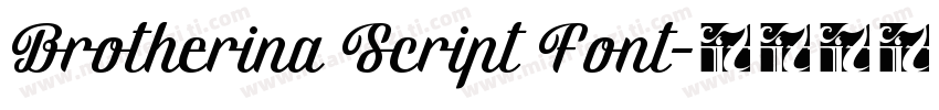 Brotherina Script Font字体转换